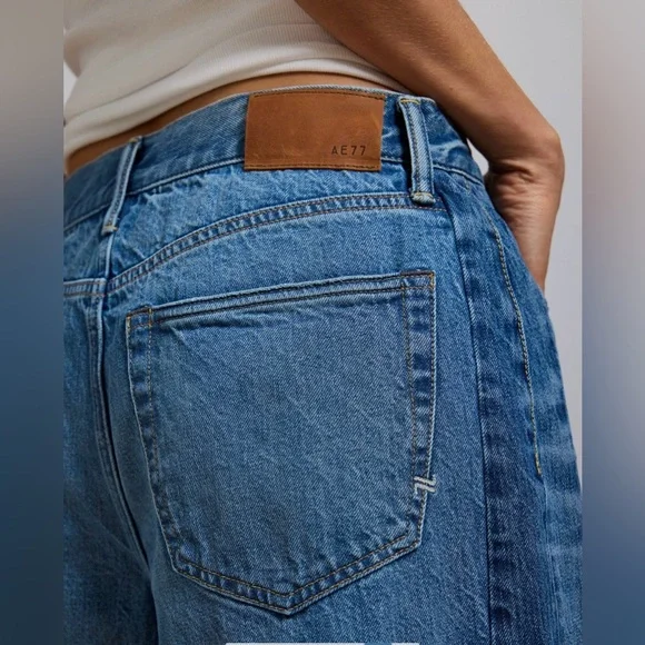 AE77 Premium Super Wide Side Stripe Jean - Picture 4 of 14